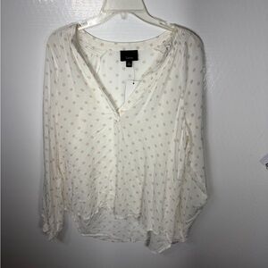 Lumiere Cream Polka Dot Blouse 476